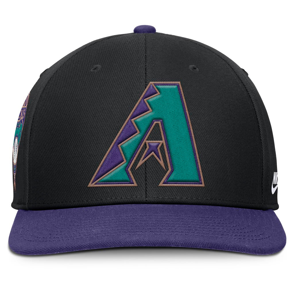 MLB Arizona Diamondbacks Nike Cooperstown Dri-Fit Snapback Hat - Black