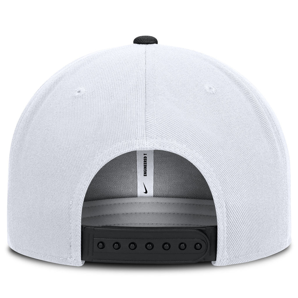 MLB Arizona Diamondbacks Nike Two-Tone Script Flatbrim Snapback Hat - White