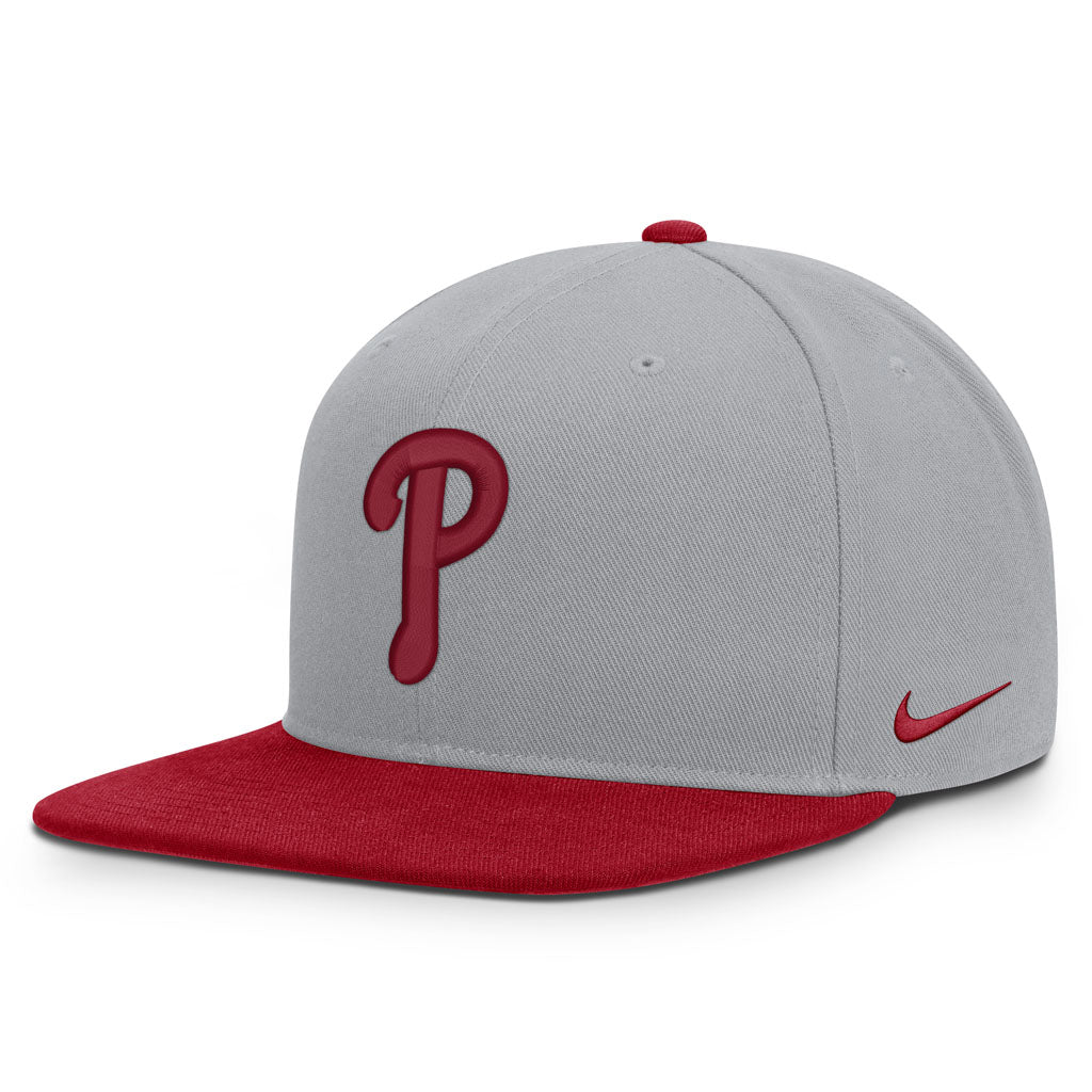 MLB Philadelphia Phillies Nike Two-Tone Primetime Pro Snapback Hat - Graphite