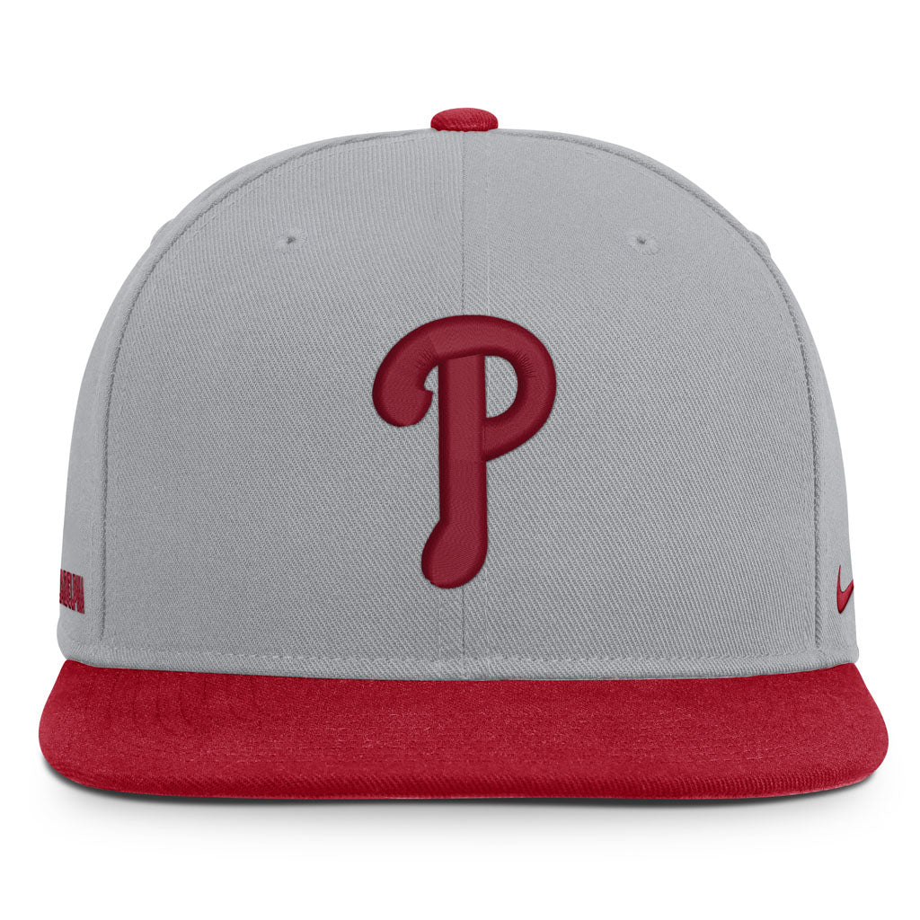 MLB Philadelphia Phillies Nike Two-Tone Primetime Pro Snapback Hat - Graphite