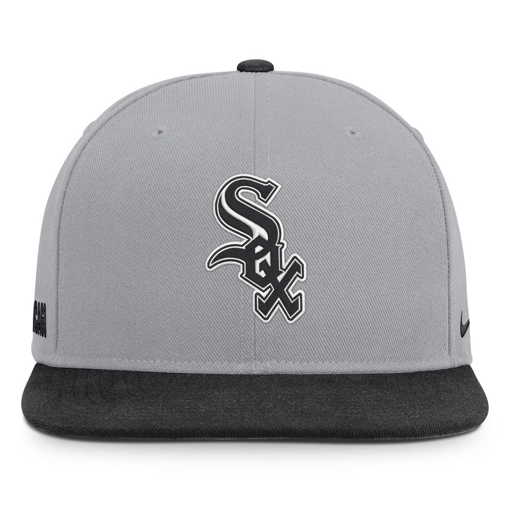 MLB Chicago White Sox Nike Two-Tone Primetime Pro Snapback Hat - Graphite