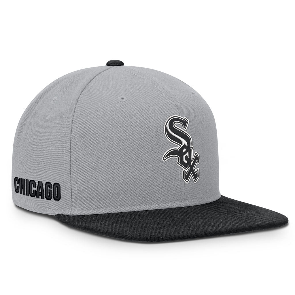 MLB Chicago White Sox Nike Two-Tone Primetime Pro Snapback Hat - Graphite