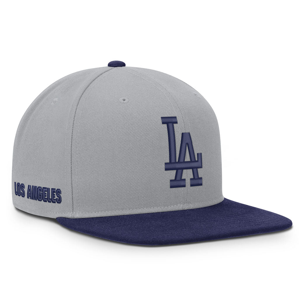 MLB Los Angeles Dodgers Nike Two-Tone Primetime Pro Snapback Hat - Graphite