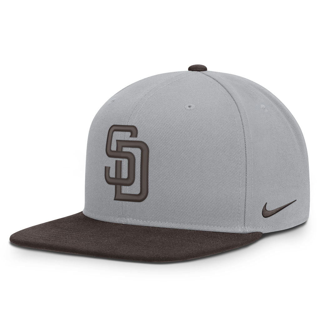 MLB San Diego Padres Nike Two-Tone Primetime Pro Snapback Hat - Graphite