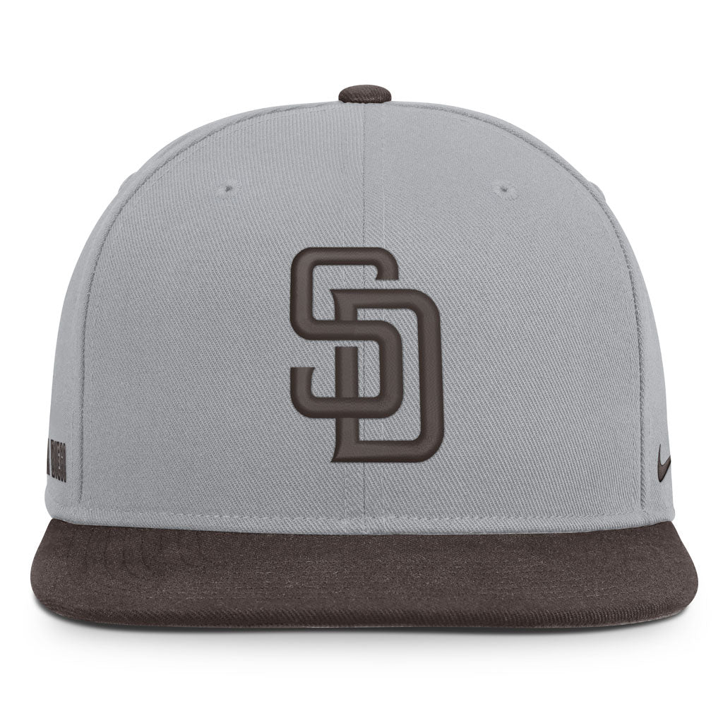 MLB San Diego Padres Nike Two-Tone Primetime Pro Snapback Hat - Graphite