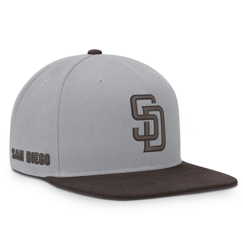 MLB San Diego Padres Nike Two-Tone Primetime Pro Snapback Hat - Graphite