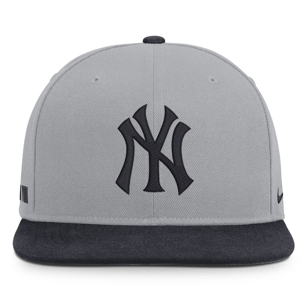 MLB New York Yankees Nike Two-Tone Primetime Pro Snapback Hat - Graphite