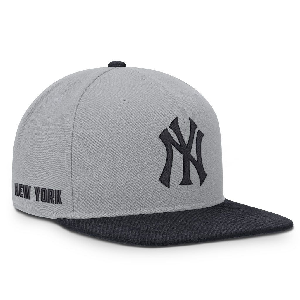 MLB New York Yankees Nike Two-Tone Primetime Pro Snapback Hat - Graphite