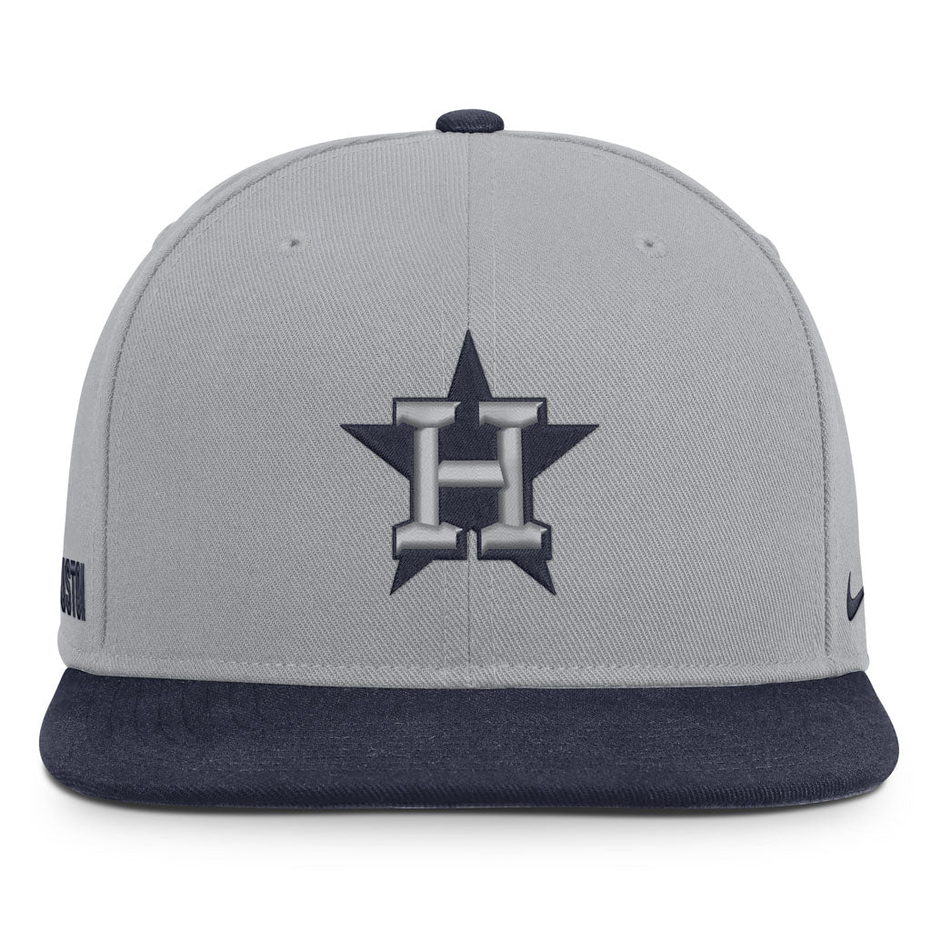 MLB Houston Astros Nike Two-Tone Primetime Pro Snapback Hat - Graphite