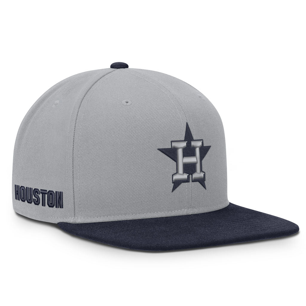 MLB Houston Astros Nike Two-Tone Primetime Pro Snapback Hat - Graphite