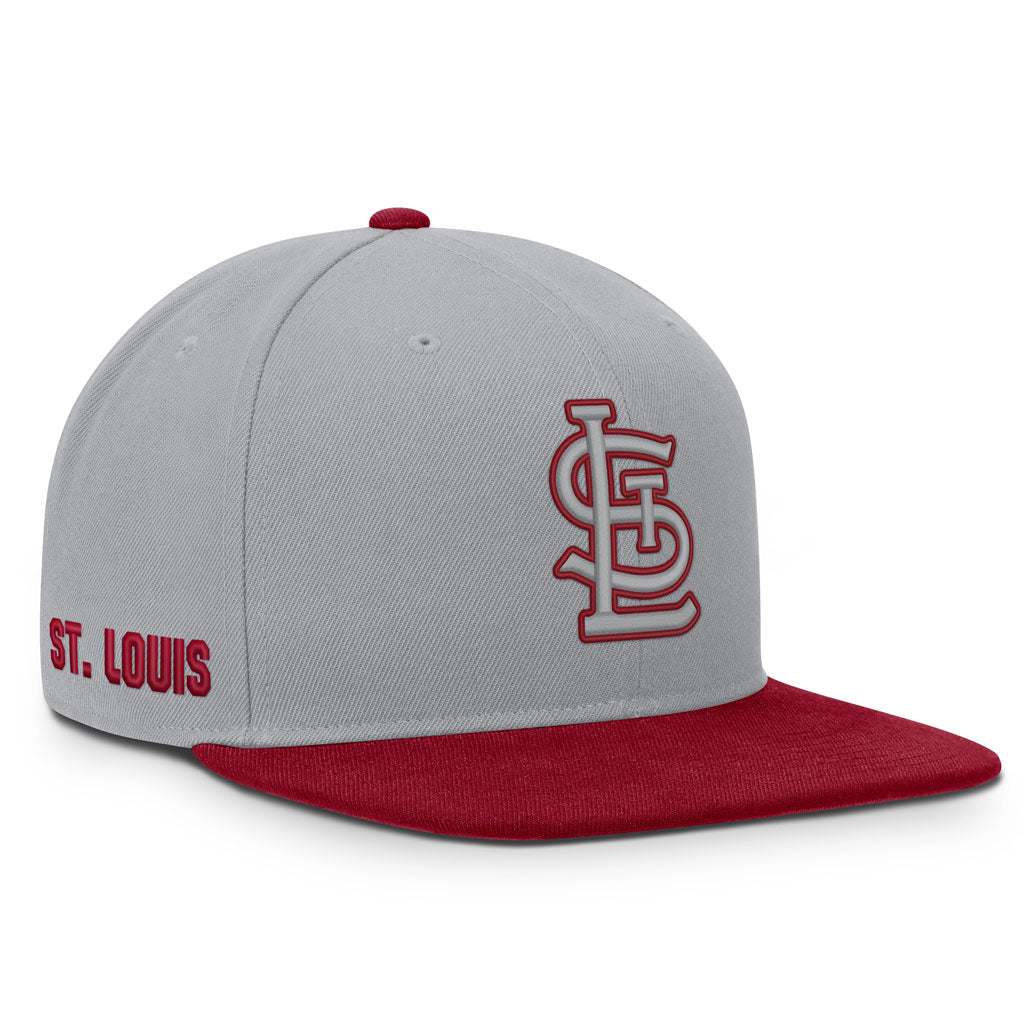 MLB St. Louis Cardinals Nike Two-Tone Primetime Pro Snapback Hat - Graphite