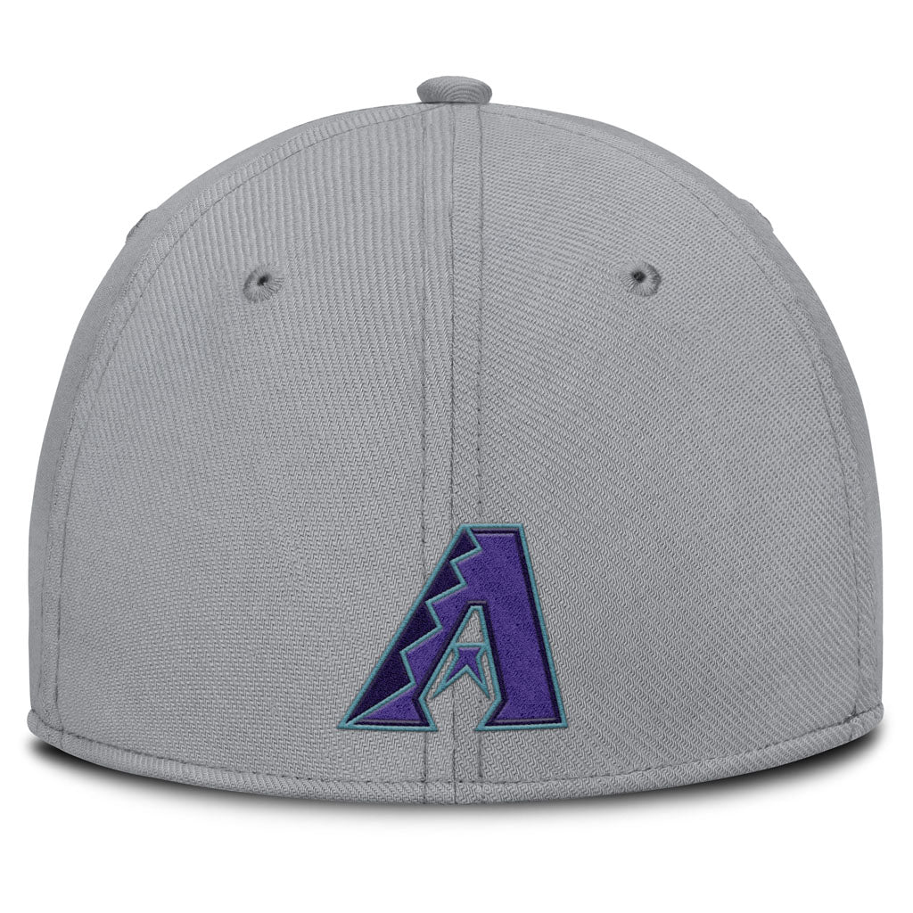 MLB Arizona Diamondbacks Nike City Connect Swoosh Flex Fit Hat - Gray