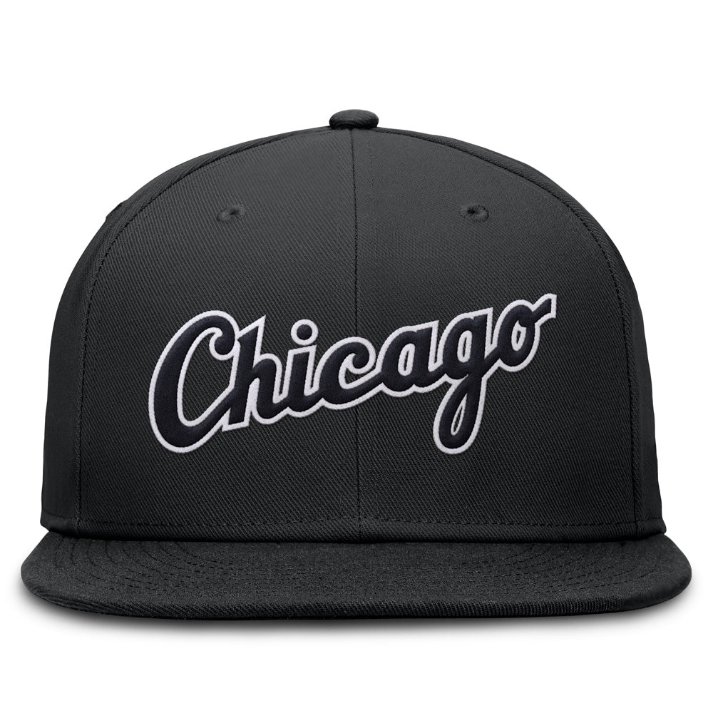 MLB Chicago White Sox Nike True Structured Fitted Hat - Black