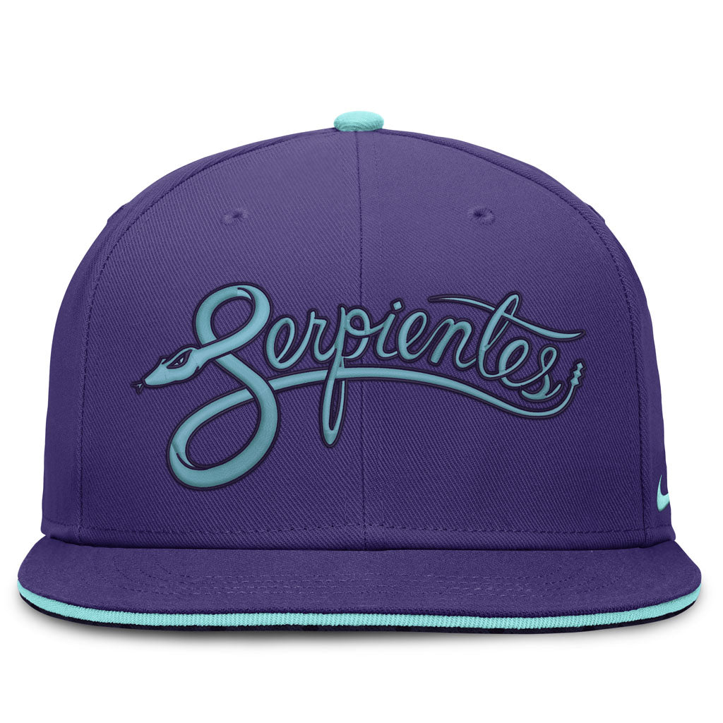 MLB Arizona Diamondbacks Nike Serpientes City Connect Dri-Fit Fitted Hat - Purple