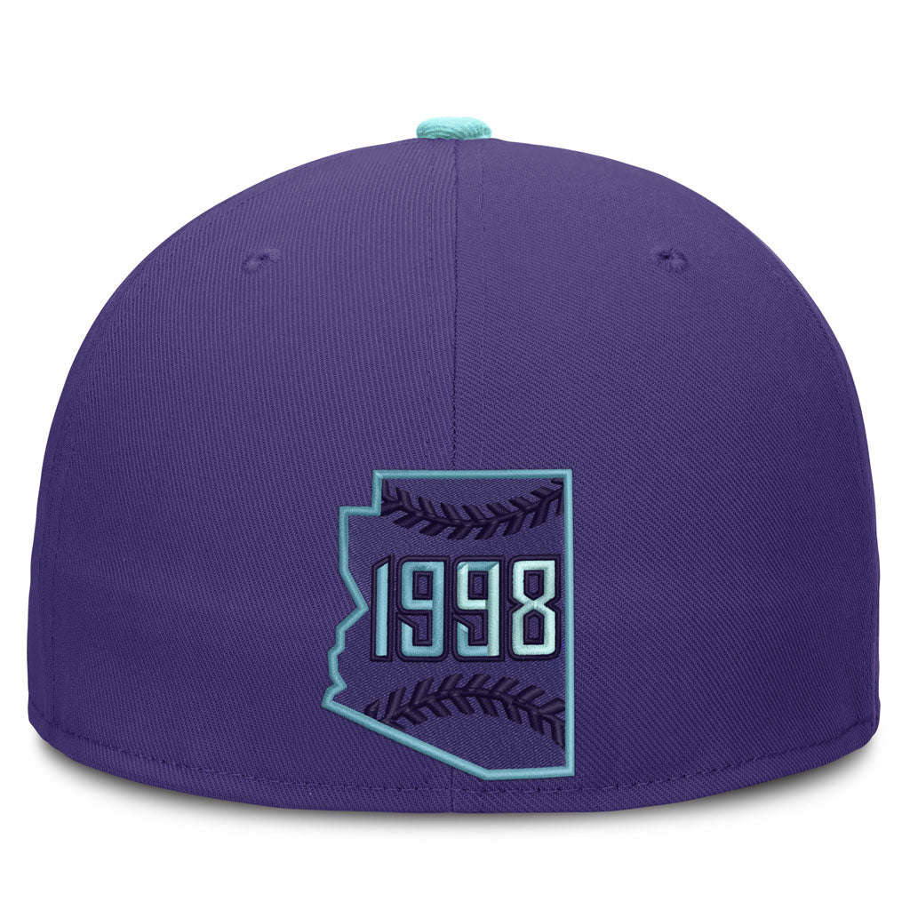 MLB Arizona Diamondbacks Nike Serpientes City Connect Dri-Fit Fitted Hat - Purple
