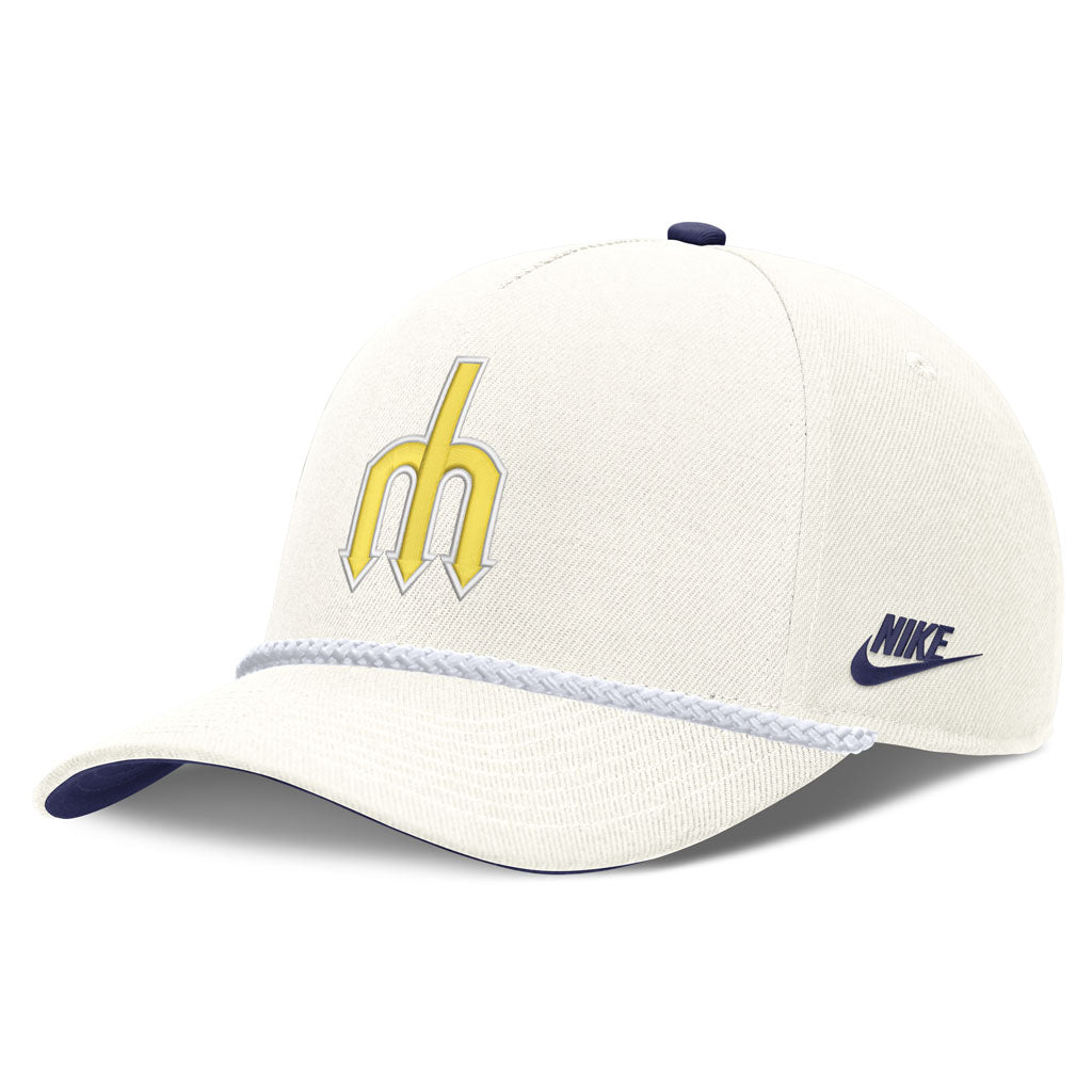 MLB Seattle Mariners Nike Rope Cooperstown Adjustable Hat - Cream
