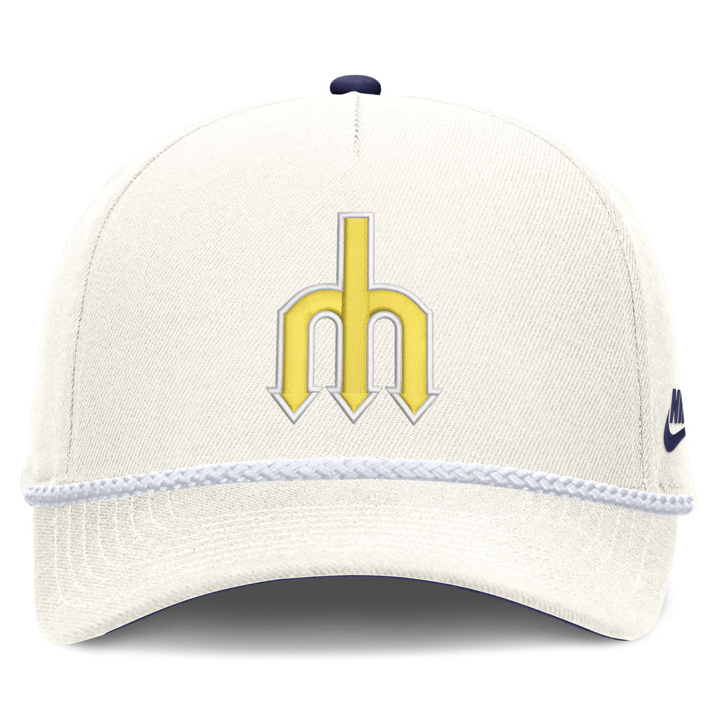 MLB Seattle Mariners Nike Rope Cooperstown Adjustable Hat - Cream