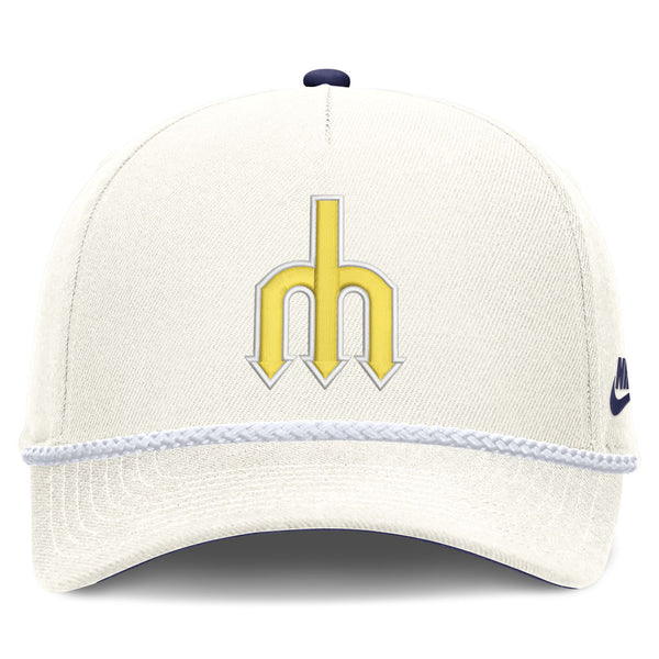 MLB Seattle Mariners Nike Rope Cooperstown Adjustable Hat - Cream ...