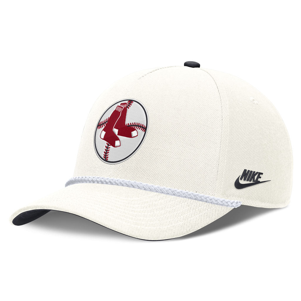 MLB Boston Red Sox Nike Rope Cooperstown Adjustable Hat - Cream