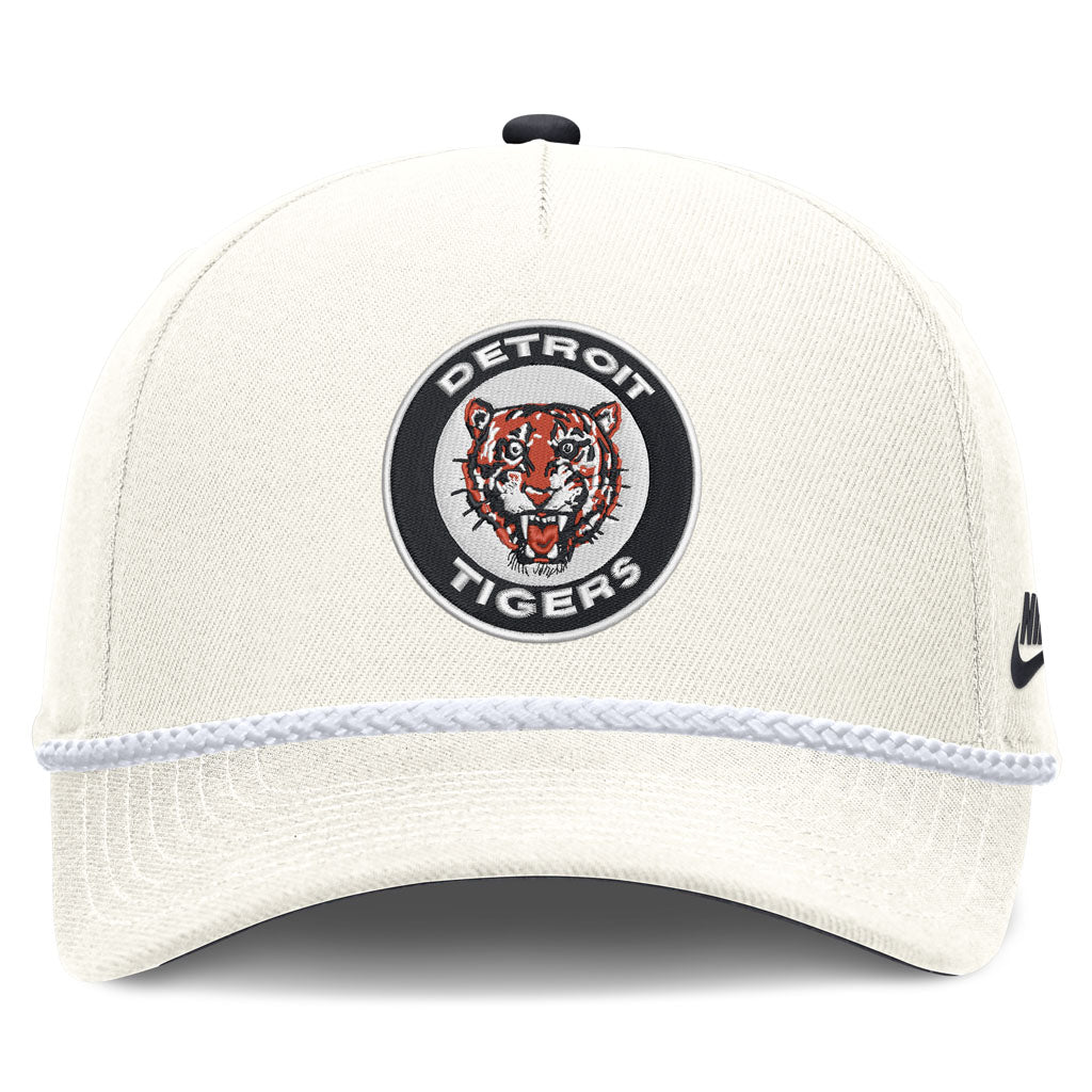 MLB Detroit Tigers Nike Rope Cooperstown Adjustable Hat - Cream