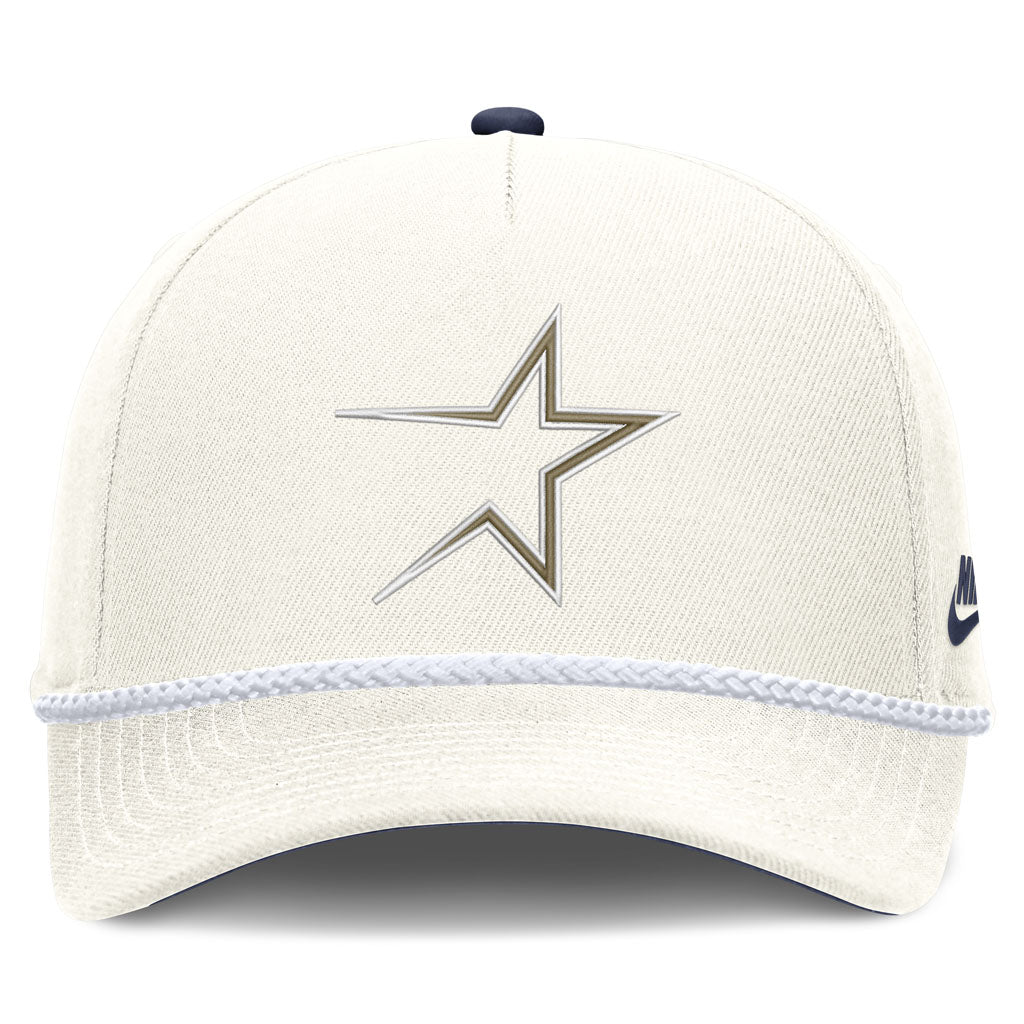 MLB Houston Astros Nike Rope Cooperstown Adjustable Hat - Cream