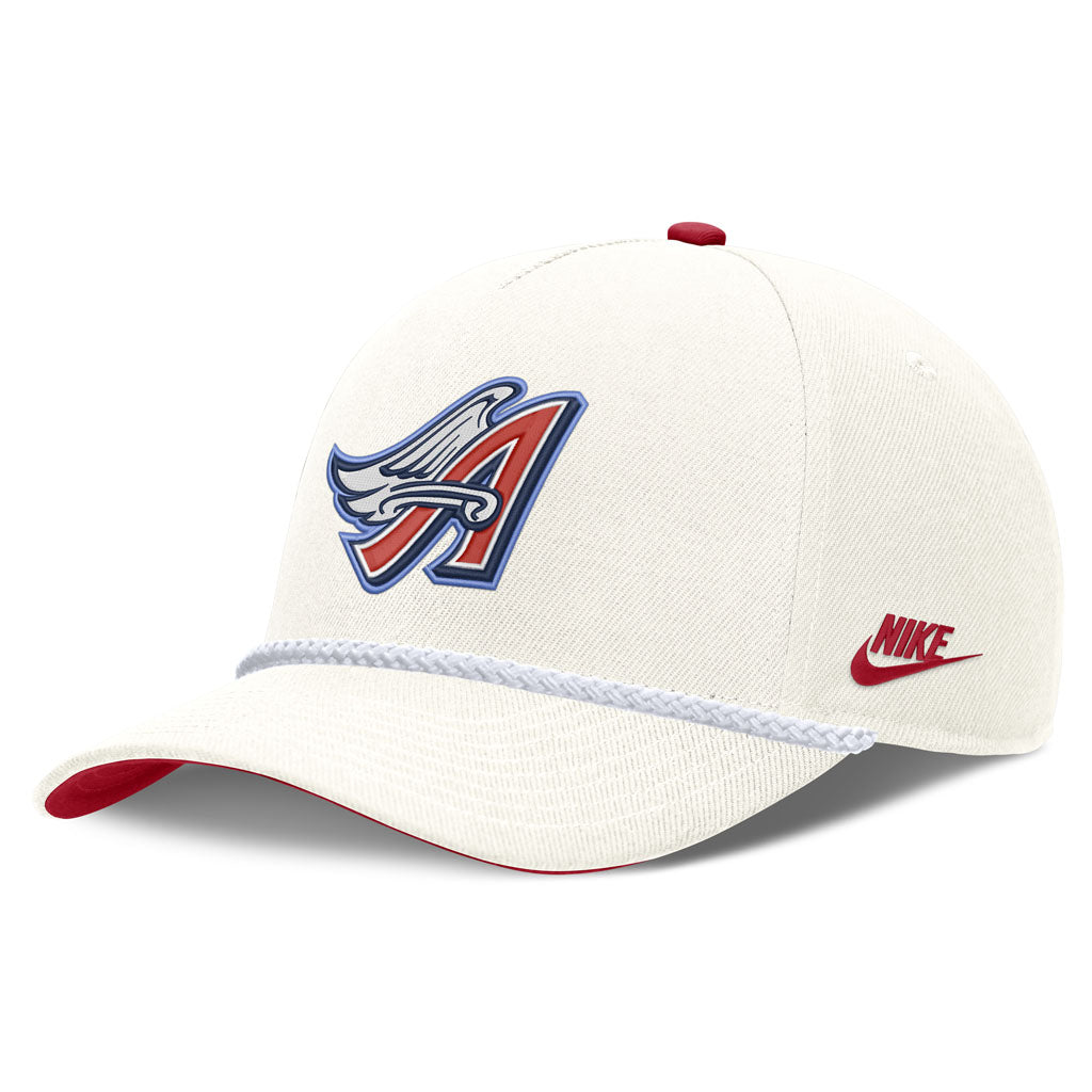 MLB Los Angeles Angels Nike Rope Cooperstown Adjustable Hat - Cream