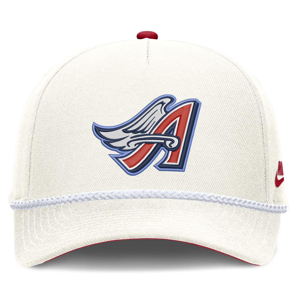 MLB Los Angeles Angels Nike Rope Cooperstown Adjustable Hat - Cream