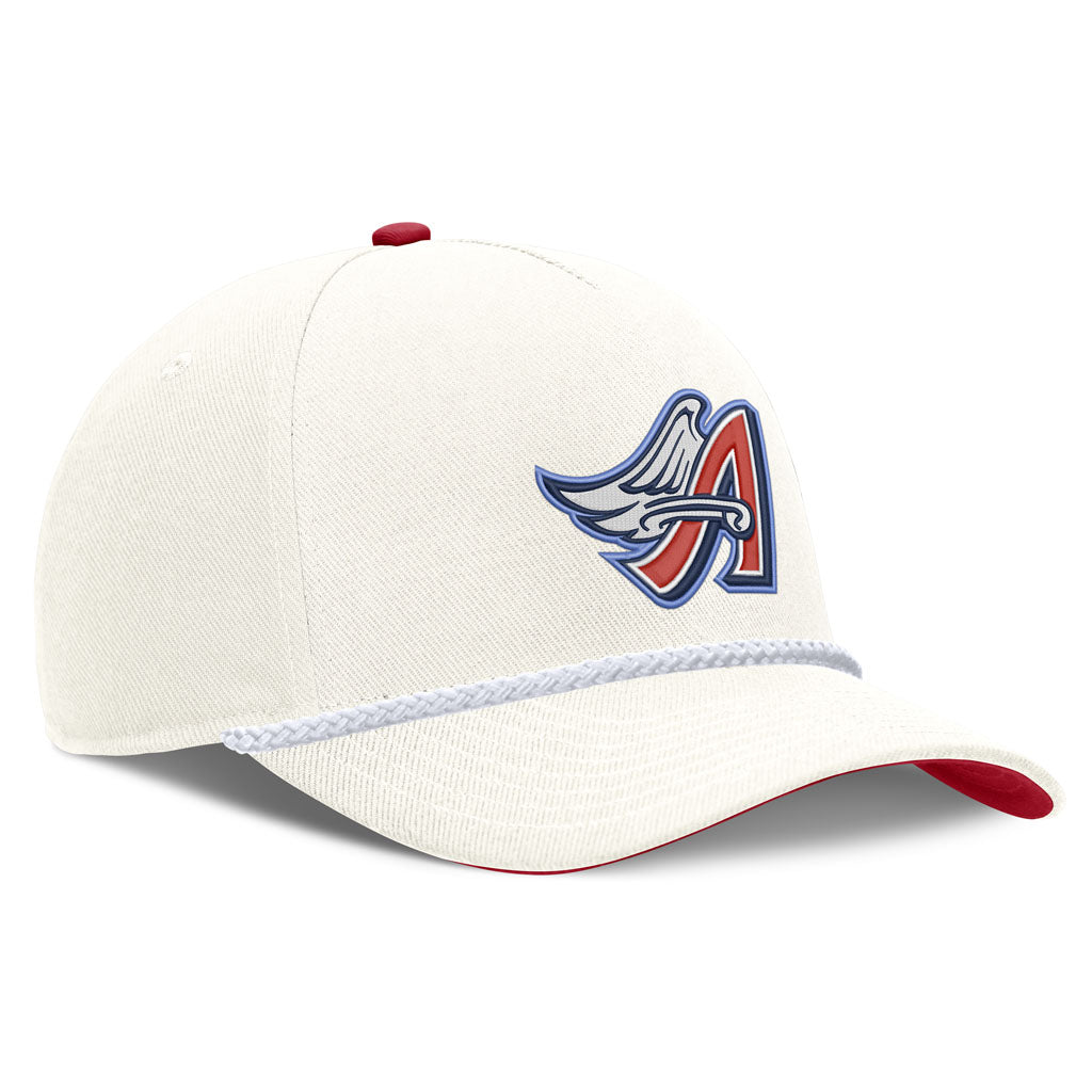 MLB Los Angeles Angels Nike Rope Cooperstown Adjustable Hat - Cream