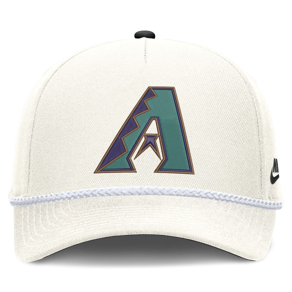 MLB Arizona Diamondbacks Nike Rope Cooperstown Adjustable Hat - Cream