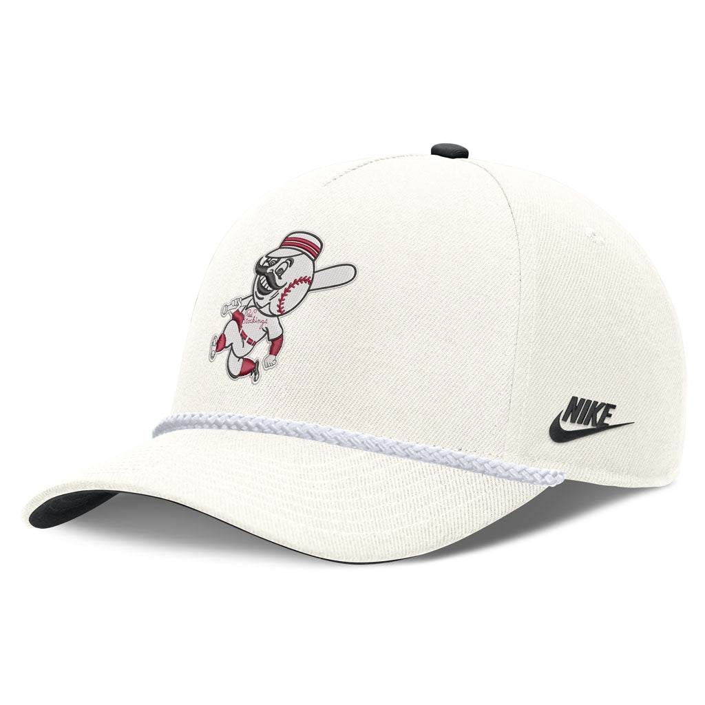 MLB Cincinnati Reds Nike Rope Cooperstown Adjustable Hat - Cream