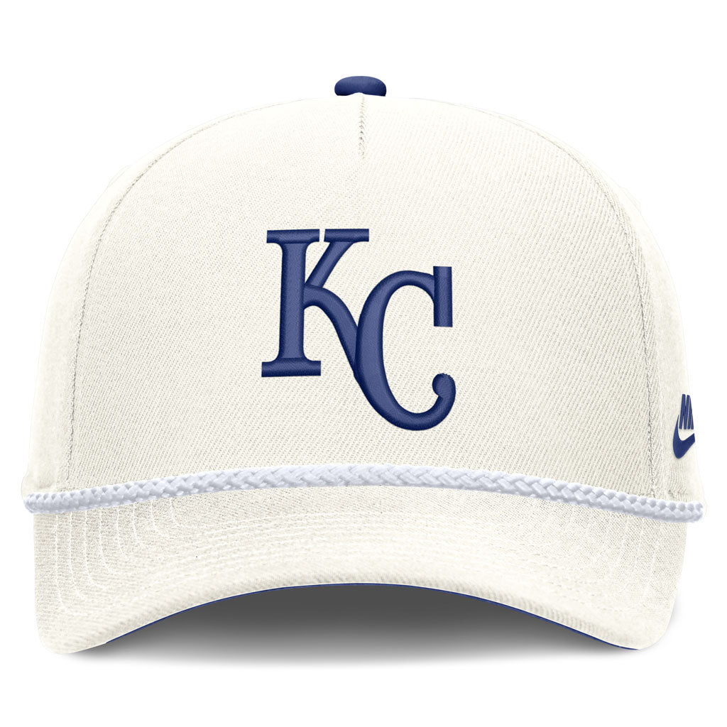 MLB Kansas City Royals Nike Rope Cooperstown Adjustable Hat - Cream