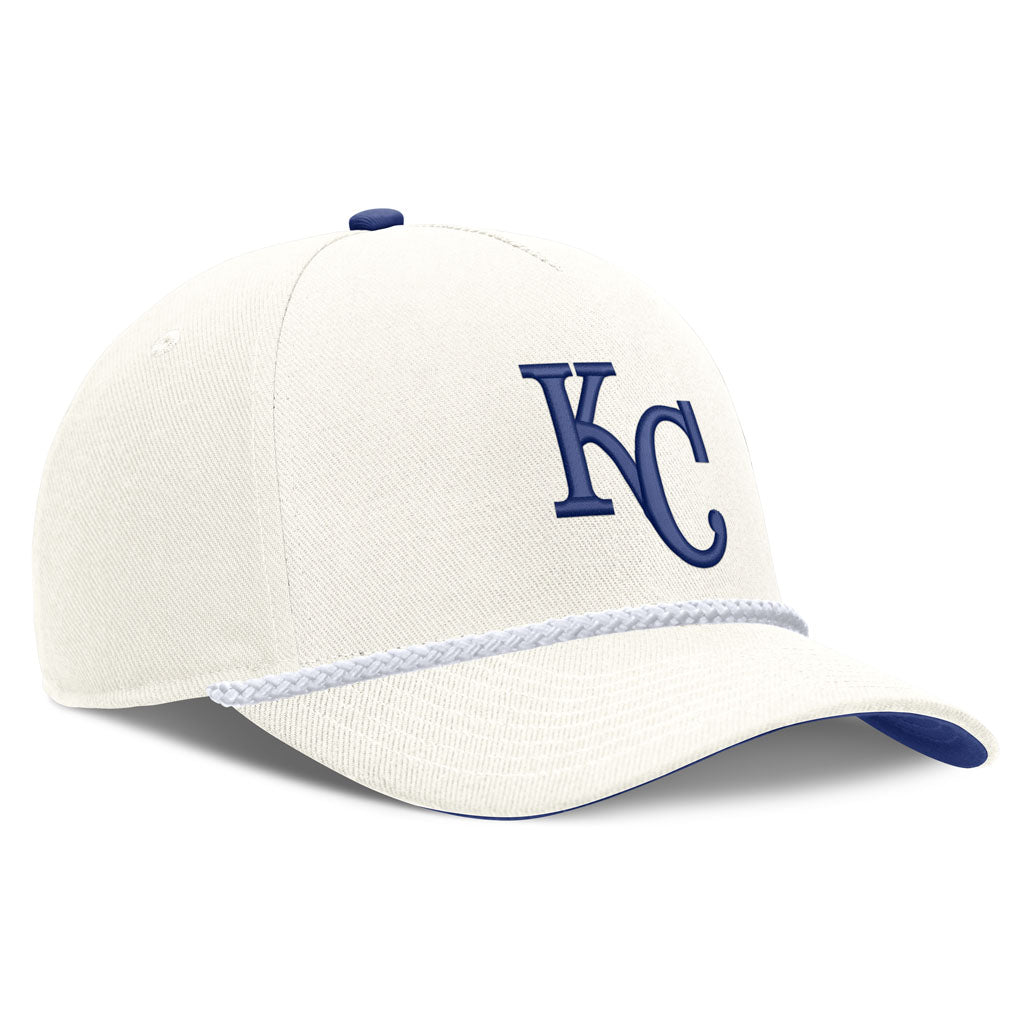 MLB Kansas City Royals Nike Rope Cooperstown Adjustable Hat - Cream