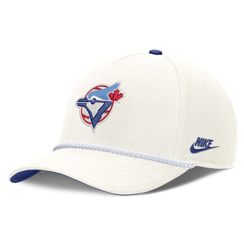 MLB Toronto Blue Jays Nike Rope Cooperstown Adjustable Hat - Cream