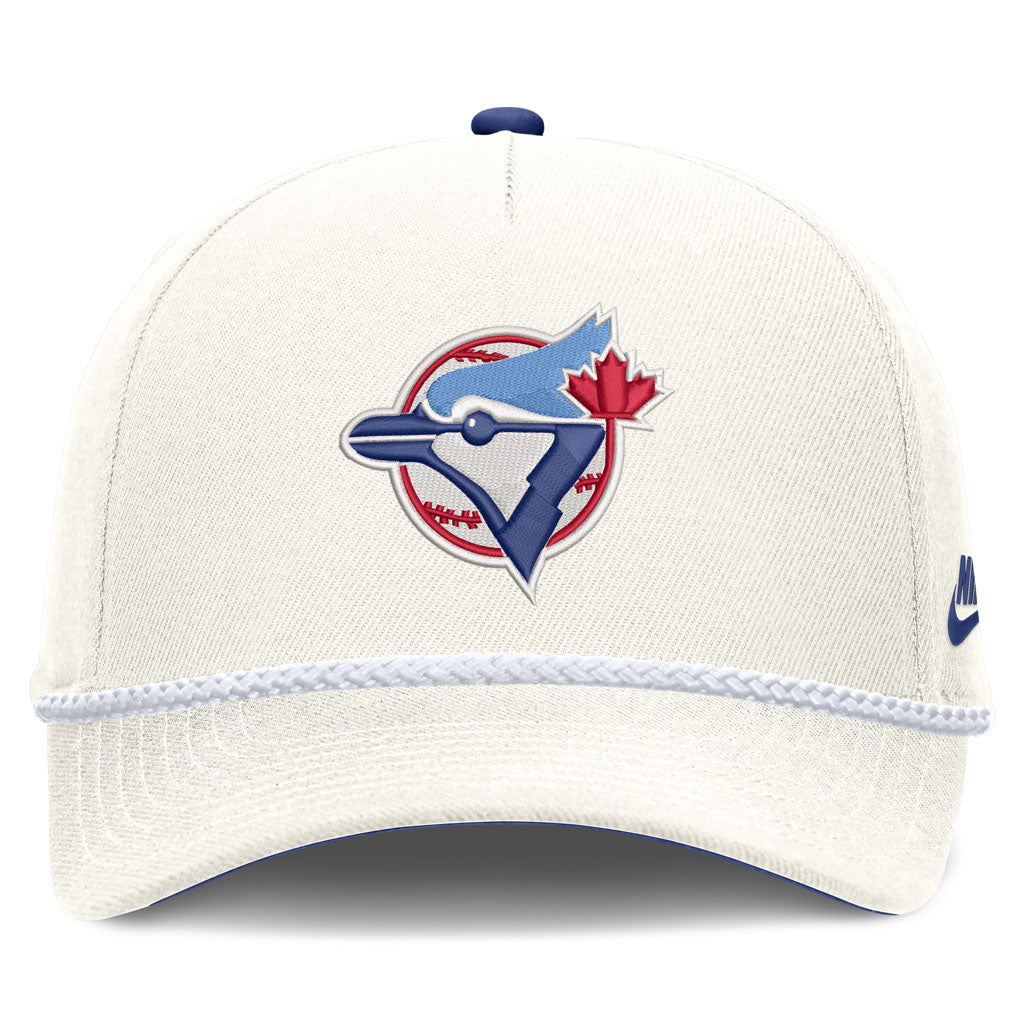 MLB Toronto Blue Jays Nike Rope Cooperstown Adjustable Hat - Cream