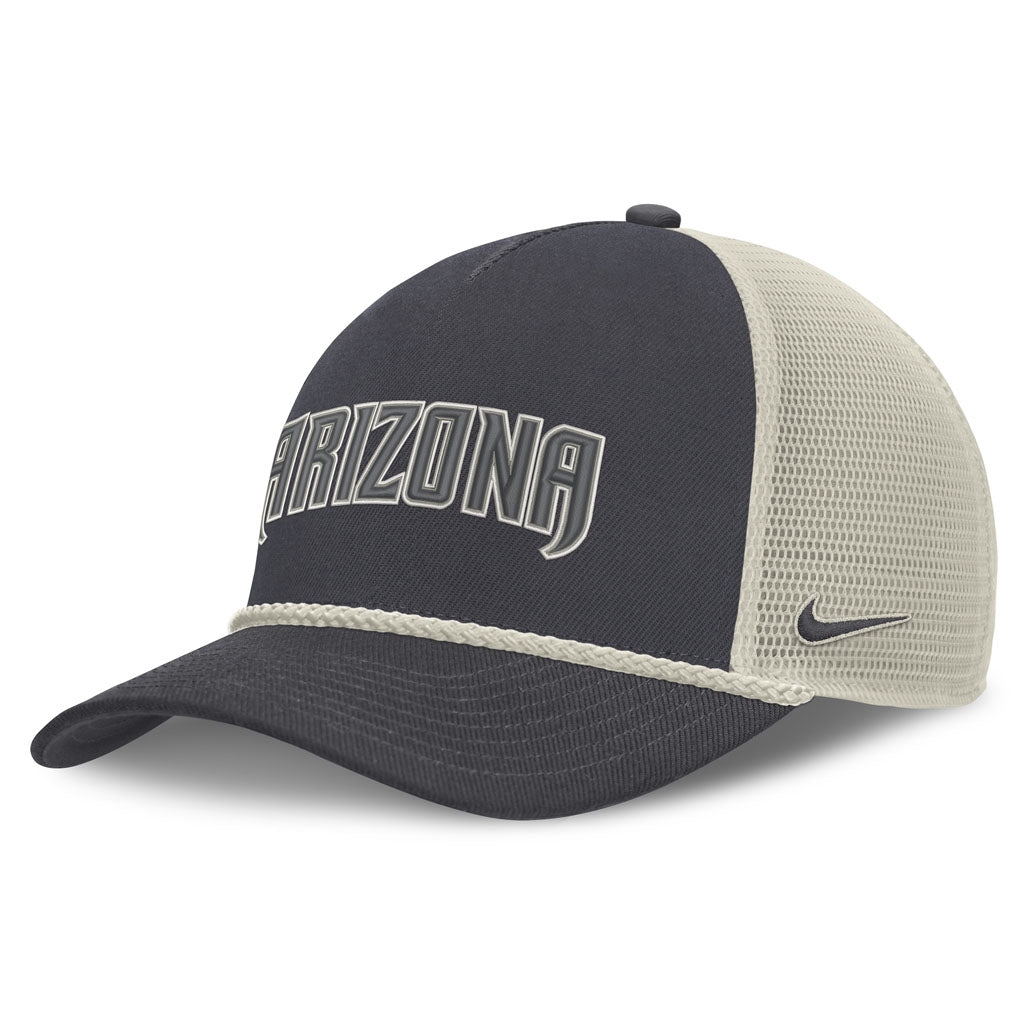 MLB Arizona Diamondbacks Nike Statement Rope Adjustable Snapback Hat - Graphite