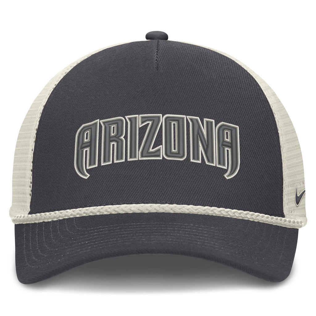 MLB Arizona Diamondbacks Nike Statement Rope Adjustable Snapback Hat - Graphite