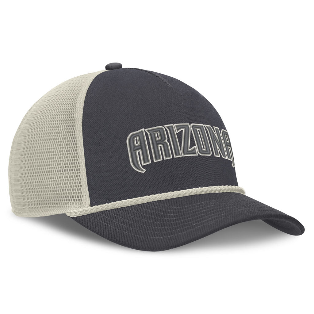 MLB Arizona Diamondbacks Nike Statement Rope Adjustable Snapback Hat - Graphite