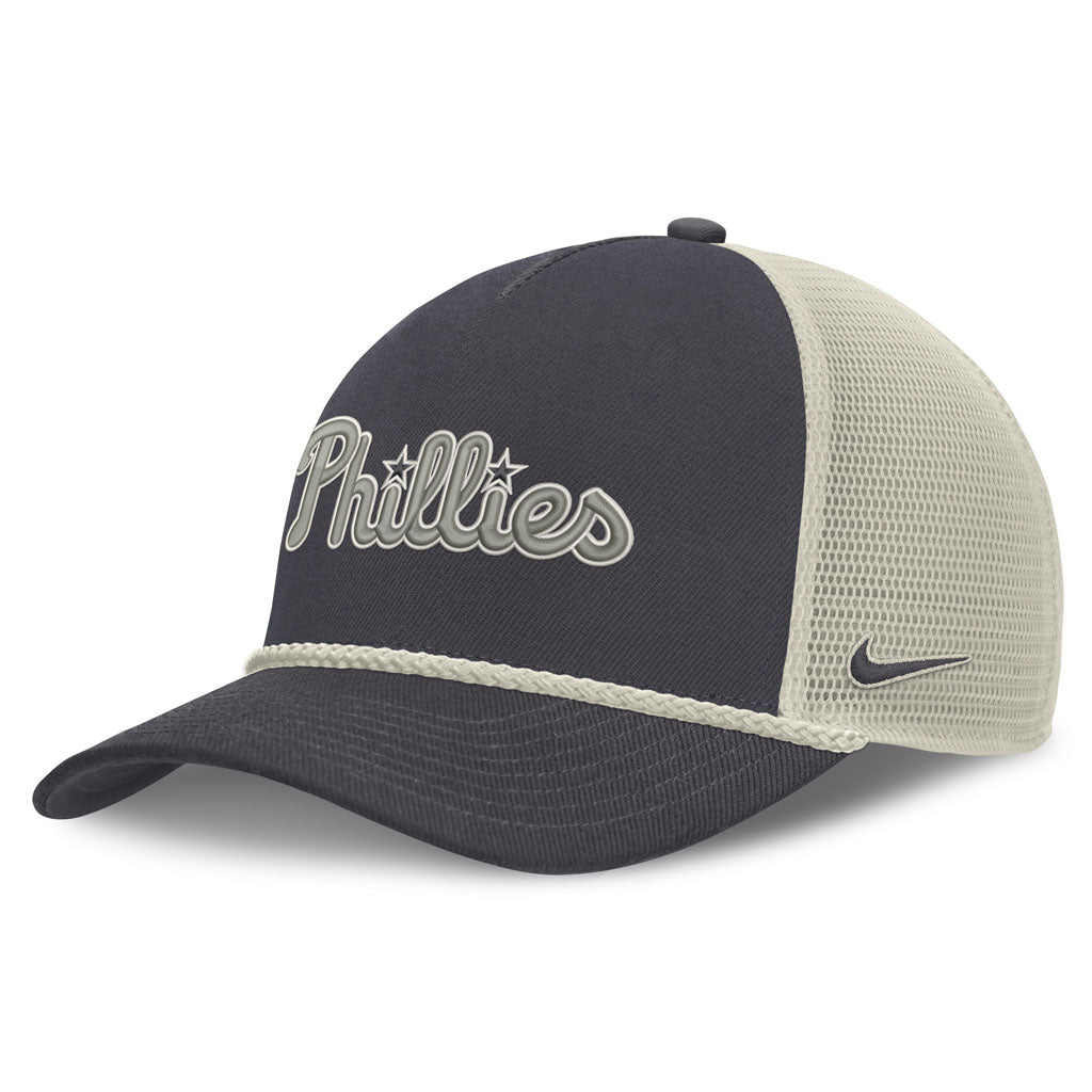 MLB Philadelphia Phillies Nike Statement Rope Adjustable Snapback Hat - Graphite