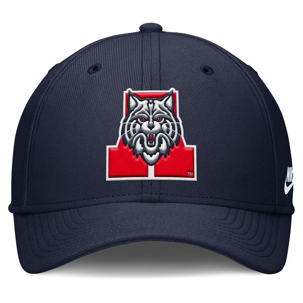 NCAA Arizona Wildcats Nike Overlap Logo Flex Hat - Navy