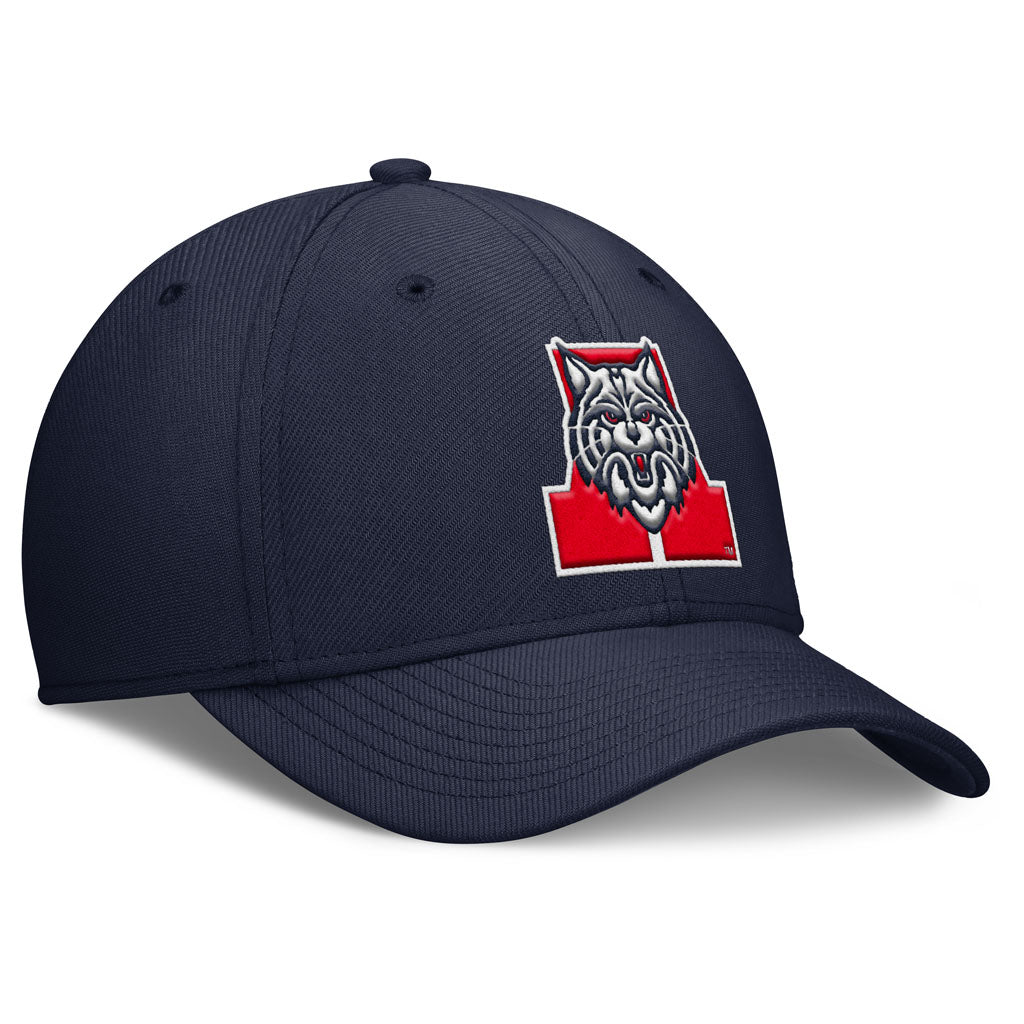 NCAA Arizona Wildcats Nike Overlap Logo Flex Hat - Navy