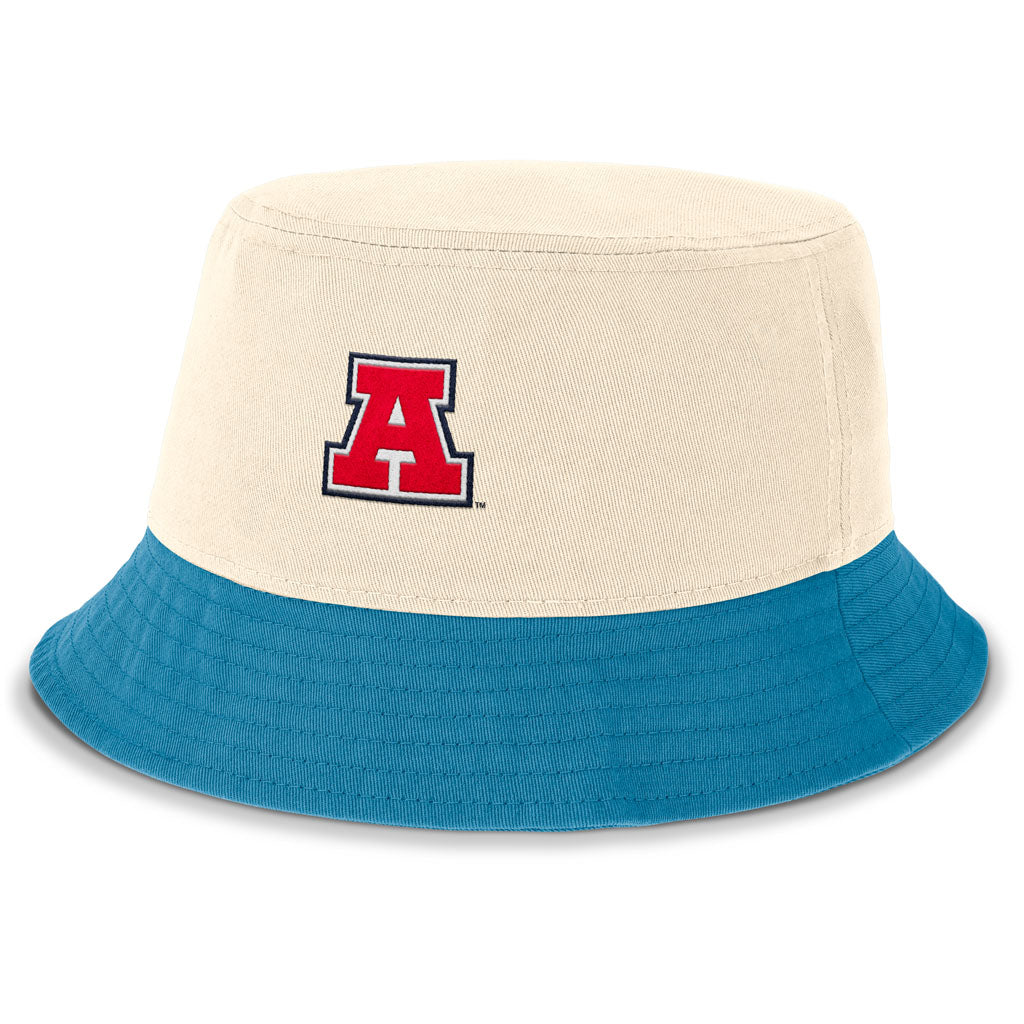 NCAA Arizona Wildcats Nike Throwback A Logo Bucket Hat - Cream