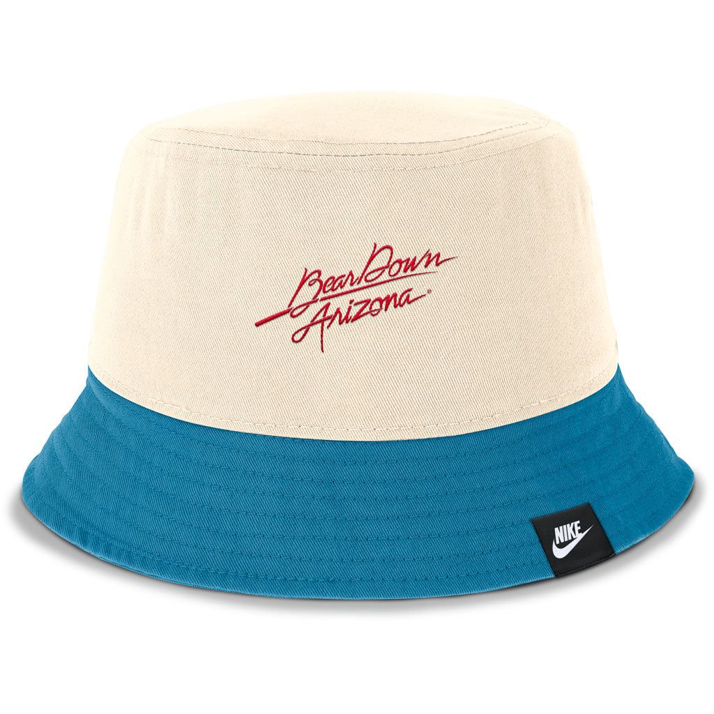 NCAA Arizona Wildcats Nike Throwback A Logo Bucket Hat - Cream