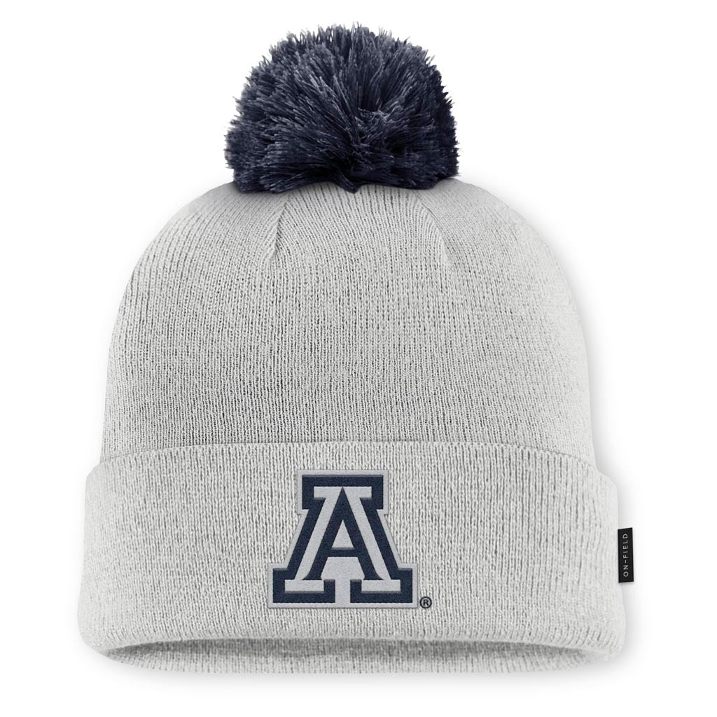 NCAA Arizona Wildcats Nike Peak Off Field Pom Knit Hat - Gray