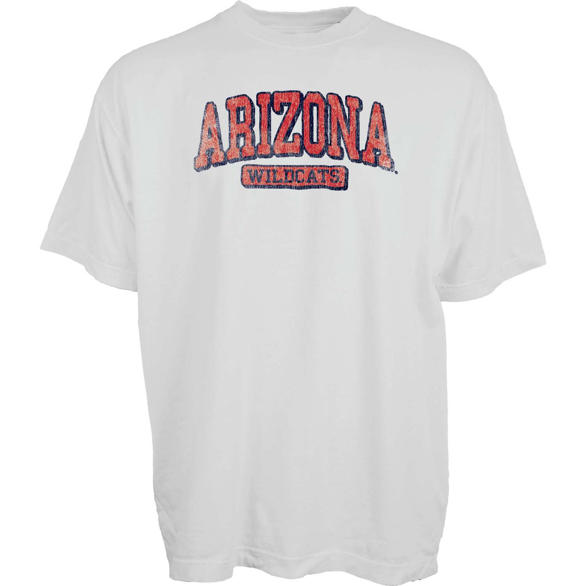NCAA Arizona Wildcats Blue 84 Wavy Days Heavy T-Shirt- White