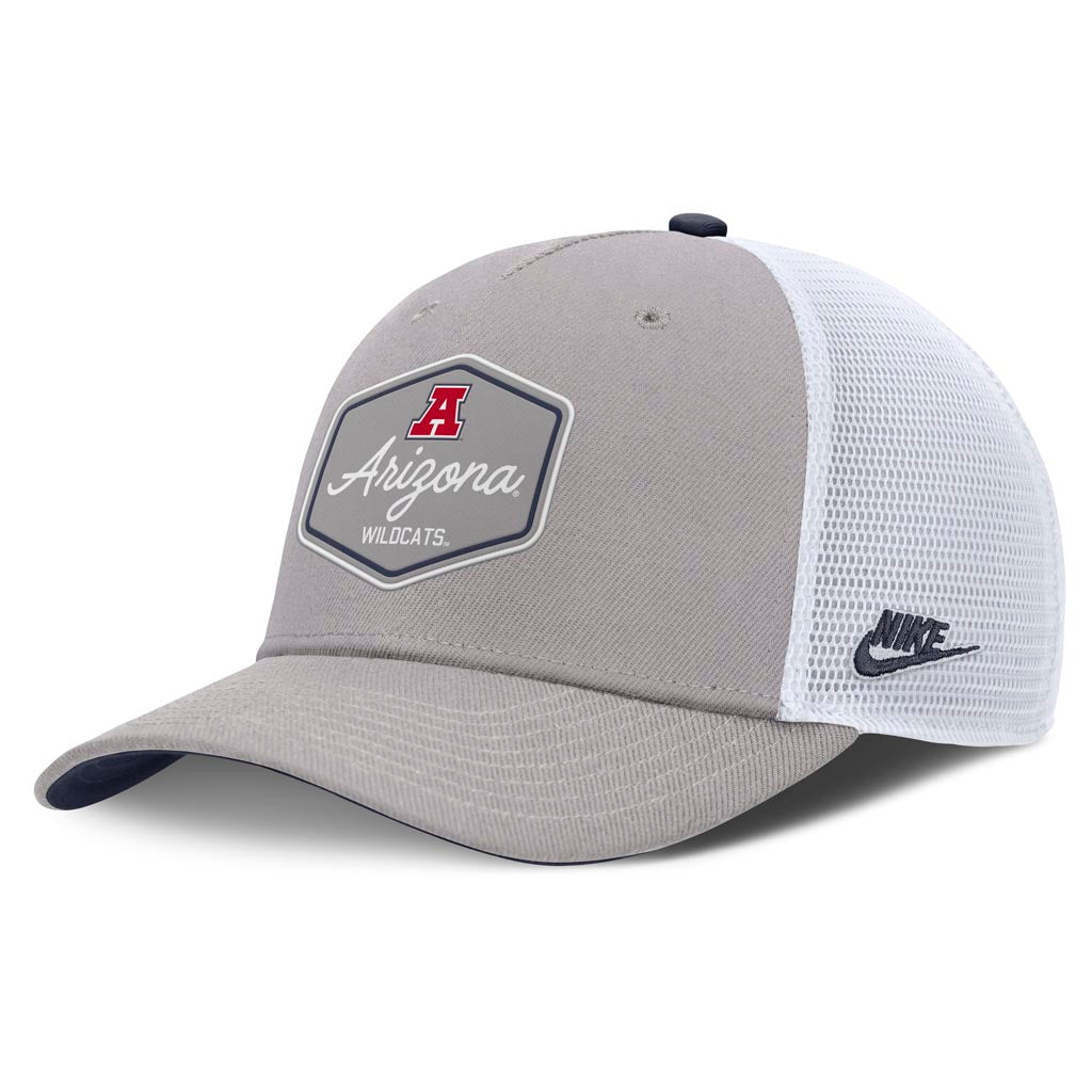 NCAA Arizona Wildcats Nike Hexagon Snapback Trucker Hat - Gray