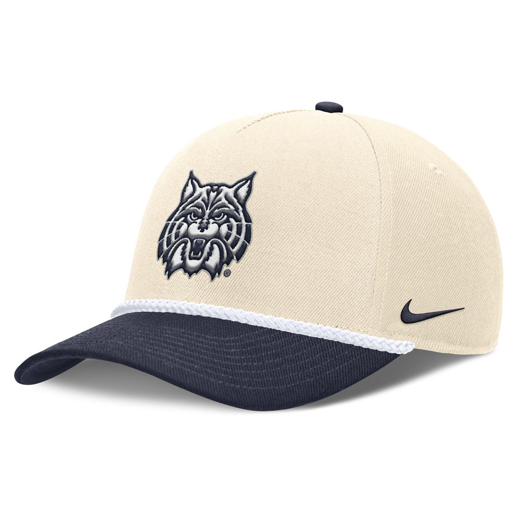 NCAA Arizona Wildcats Nike Two-Tone Rope Structured Adjustable Hat - Cream
