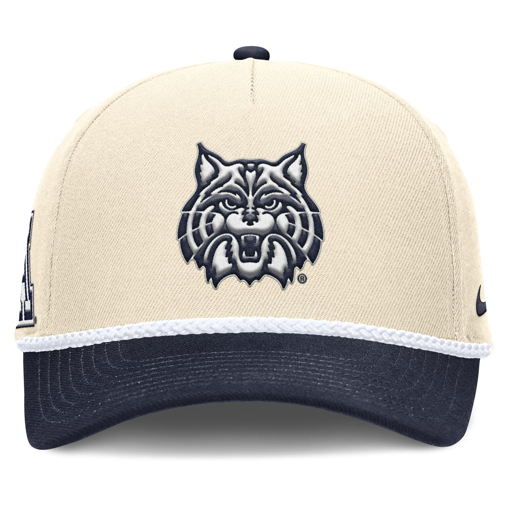 NCAA Arizona Wildcats Nike Two-Tone Rope Structured Adjustable Hat - Cream