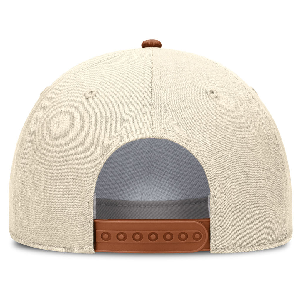 NCAA Texas Longhorns Nike Two-Tone Rope Structured Adjustable Hat - Cream