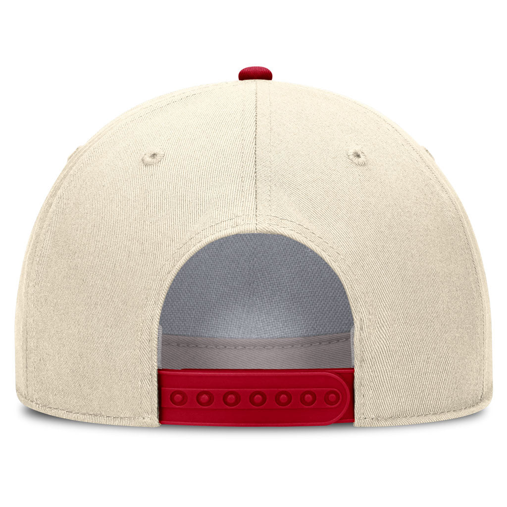NCAA Ohio State Buckeyes Nike Two-Tone Rope Structured Adjustable Hat - Cream