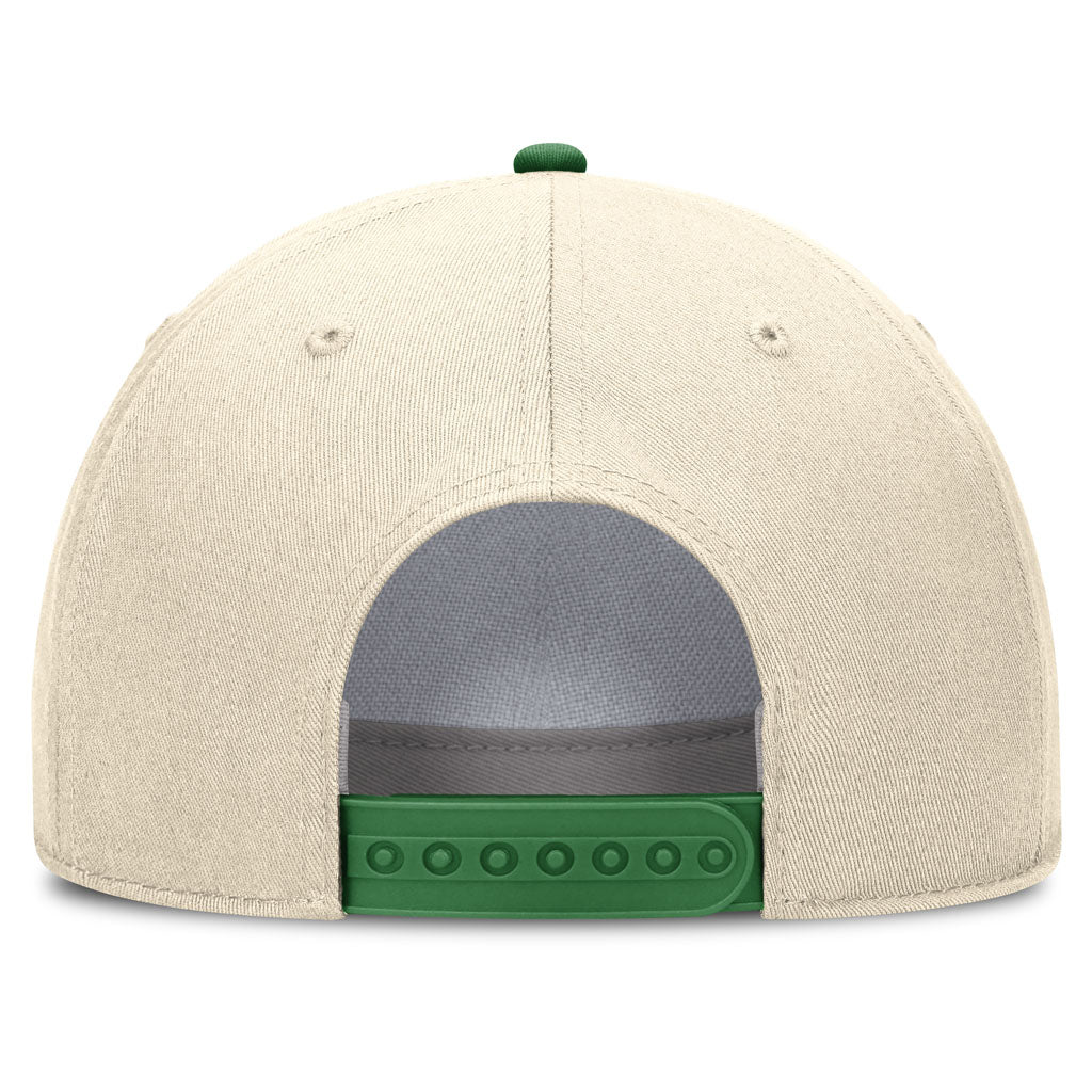 NCAA Oregon Ducks Nike Two-Tone Rope Structured Adjustable Hat - Cream